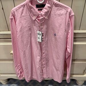 Ralph Lauren Men's Pink Button Down Shirt